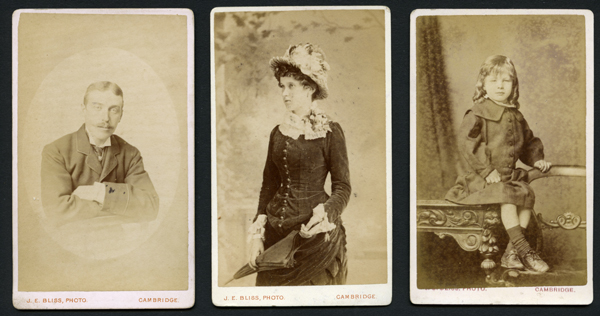 Three cdvs by JE Bliss