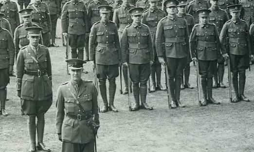 Detail army cadet parade