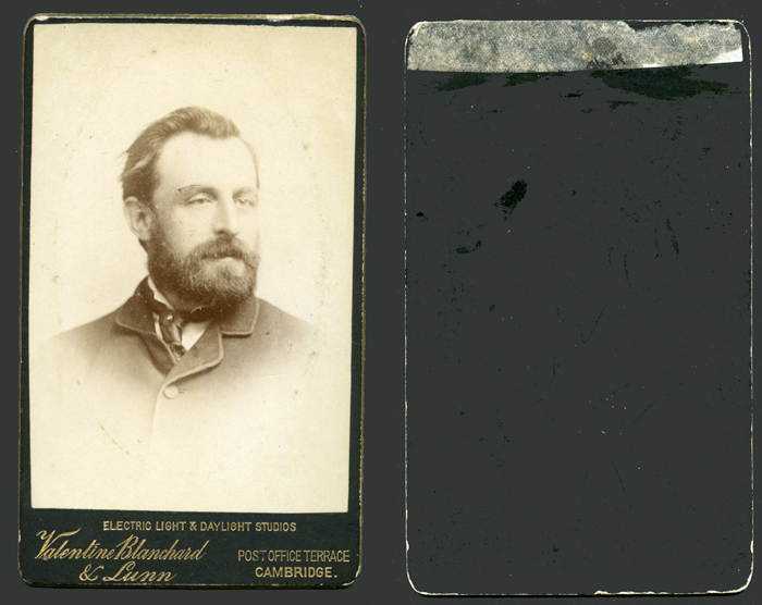 Valentine Blanchard and Lunn carte de visite c 1889