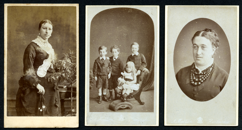 Three Maddison cartes de visite