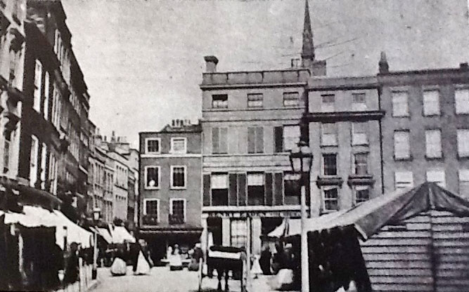Market Street and Market Square Cambridge 1860s/70s