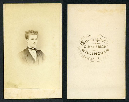 Carte de visite, young man, c.1860s / 70s