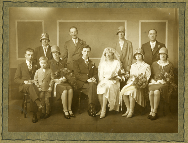 Wedding photograph, Oxford Studios late 1920s