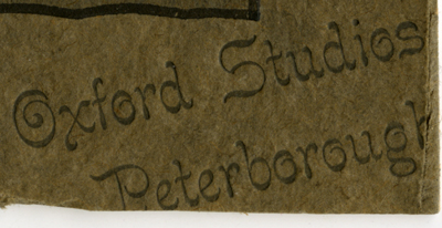 Detail of mount, Oxford Studios Peterborough