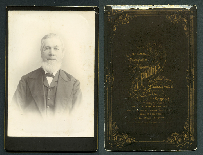 cabinet photograph of a bearded gentleman
