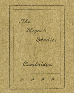 Detail from mount cover by The Regent Studio