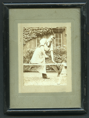 Anon photo of a carpenter at work