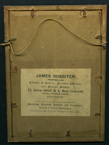 Reverse of carpenter photo frame