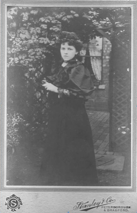 Cabinet photograph of young lady by Stanley and Co