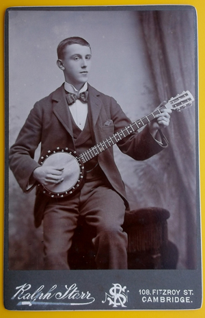 Man with banjo by Ralph Starr