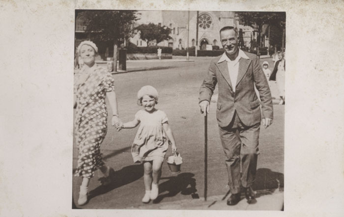 Post card - walking photograph