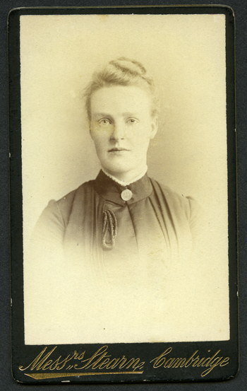 Carte de visite, black mount by Messrs Stearn