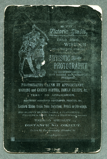 Reverse of Victoria Studio cabinet photo