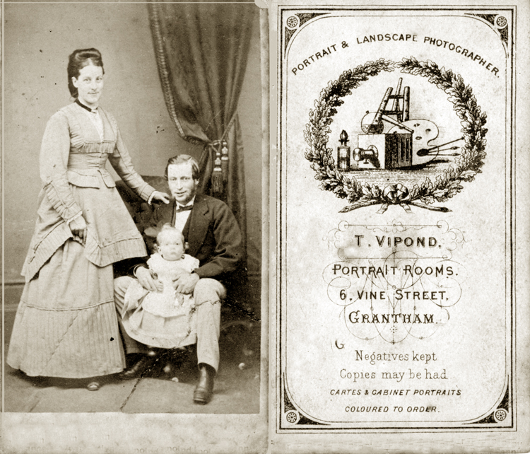 Thomas Vipond carte de visite c.1874/5
