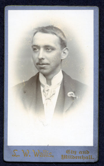 cdv unknown man by L.W.Wallis, Ely and Mildenhall