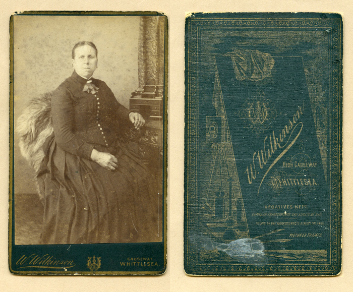 Photography themed carte de visite by W.Wilkinson